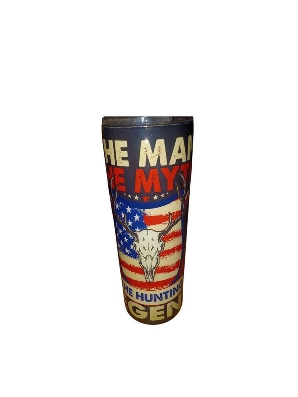 Patriotic Tumbler 20oz US Flag Skull Design New